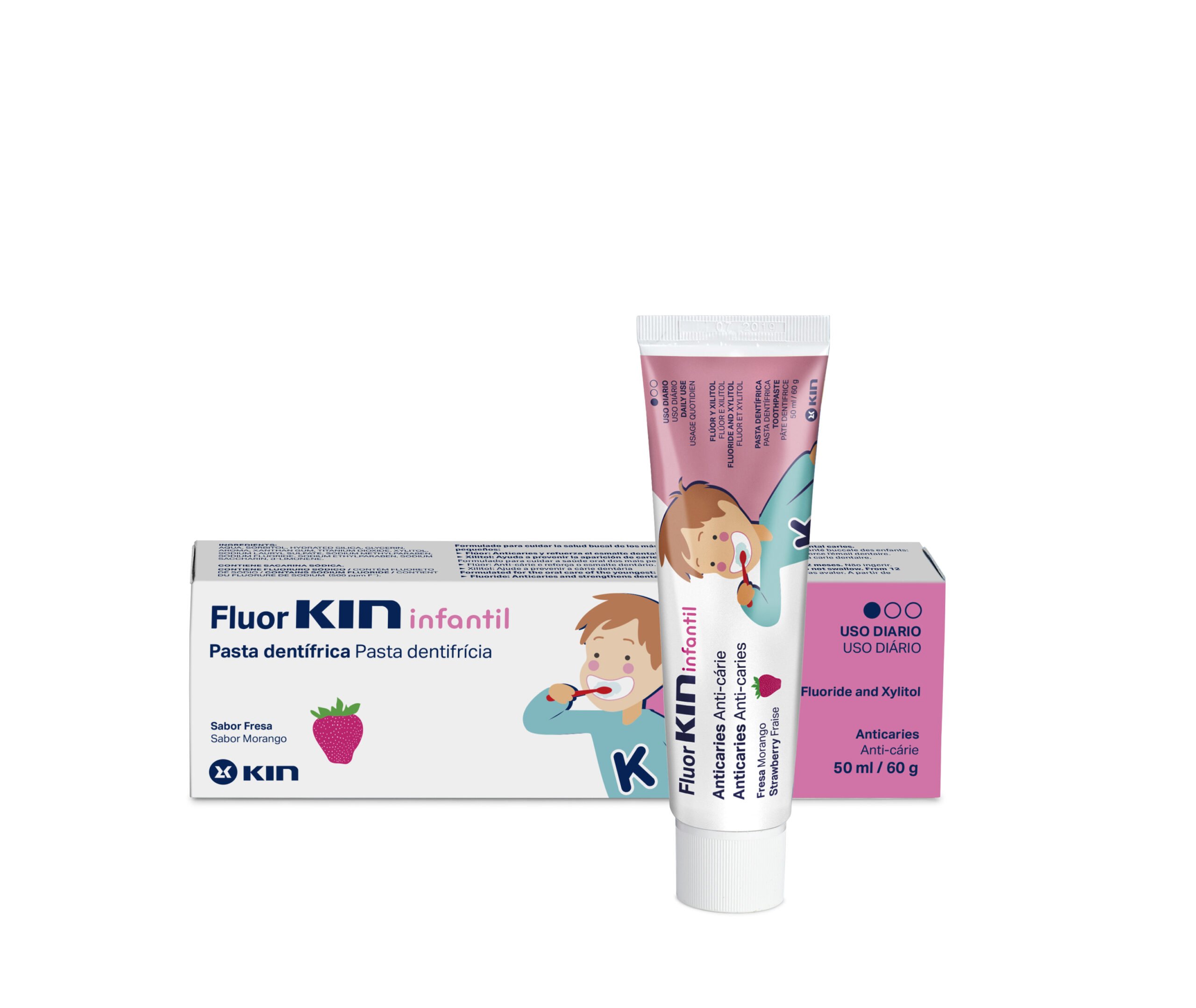 Кин FOR KIDS Kin children`s toothpaste with fluoride, strawberry flavor 50ml 4541/5616